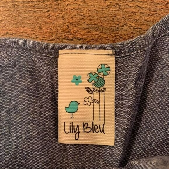 Lily Bleu Girls Size 6X Blue Patchwork Western Print Sleeveless Tank Top Blouse - Picture 2 of 4